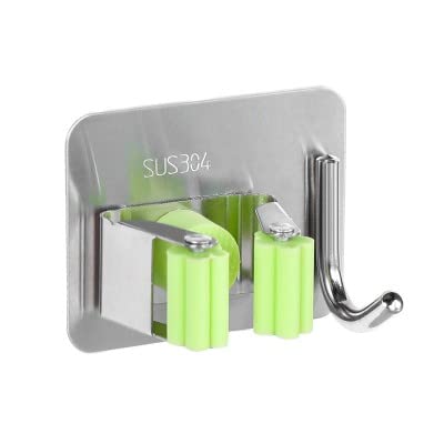 Mop and Broom Holder Green- 1 pc