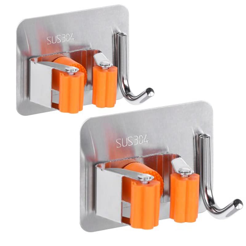 Mop Holder Steel Orange- 2 pc