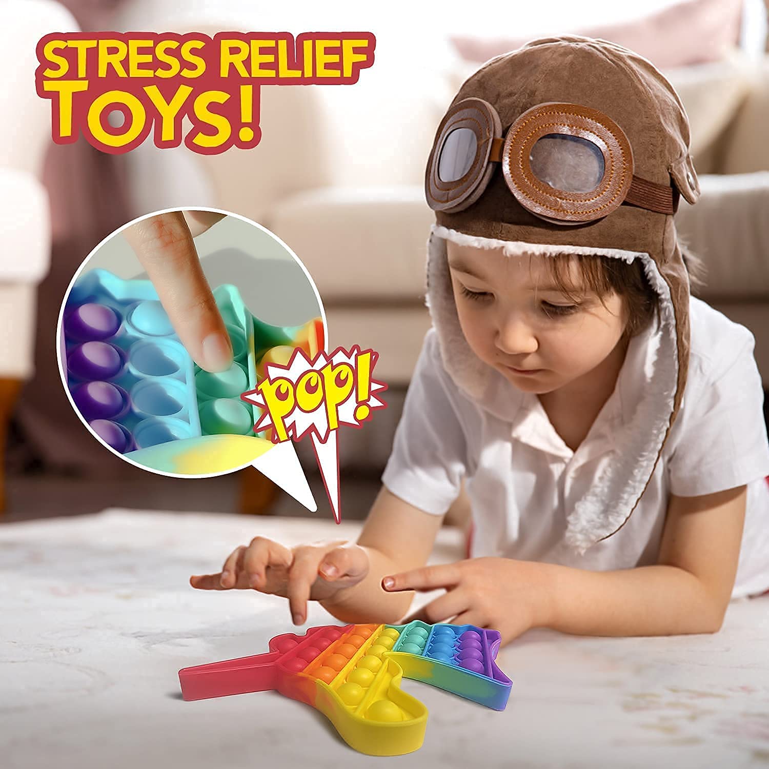 JD Fresh pop it Fidget Toys | Simple dimple pop its | Squishy Toy pop it Game | popit Game Rainbow | Mini Pop it | Stress Relief Toys, Sensory Toys for Kids Rainbow Design