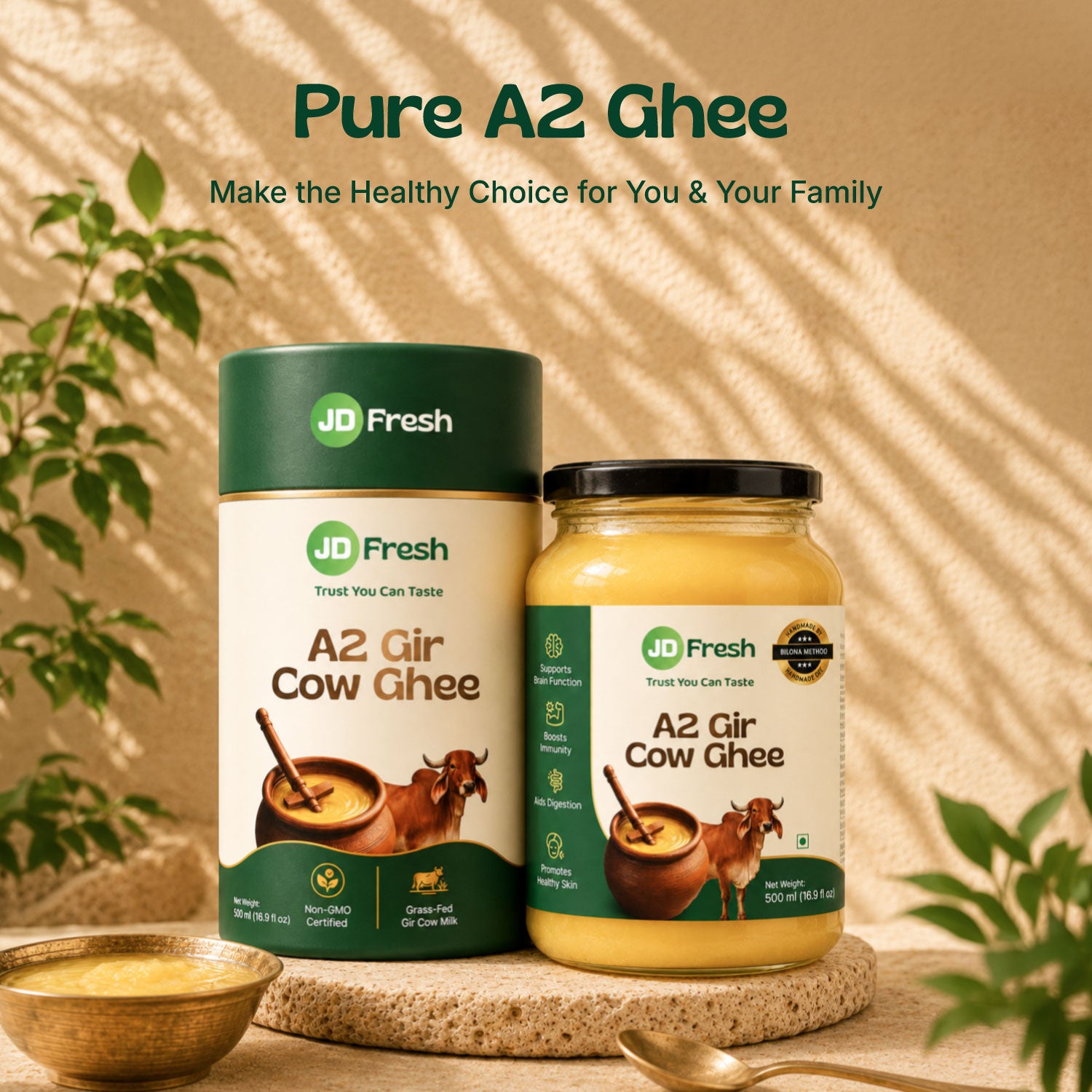 A2 Gir Cow Ghee by JD Fresh Food