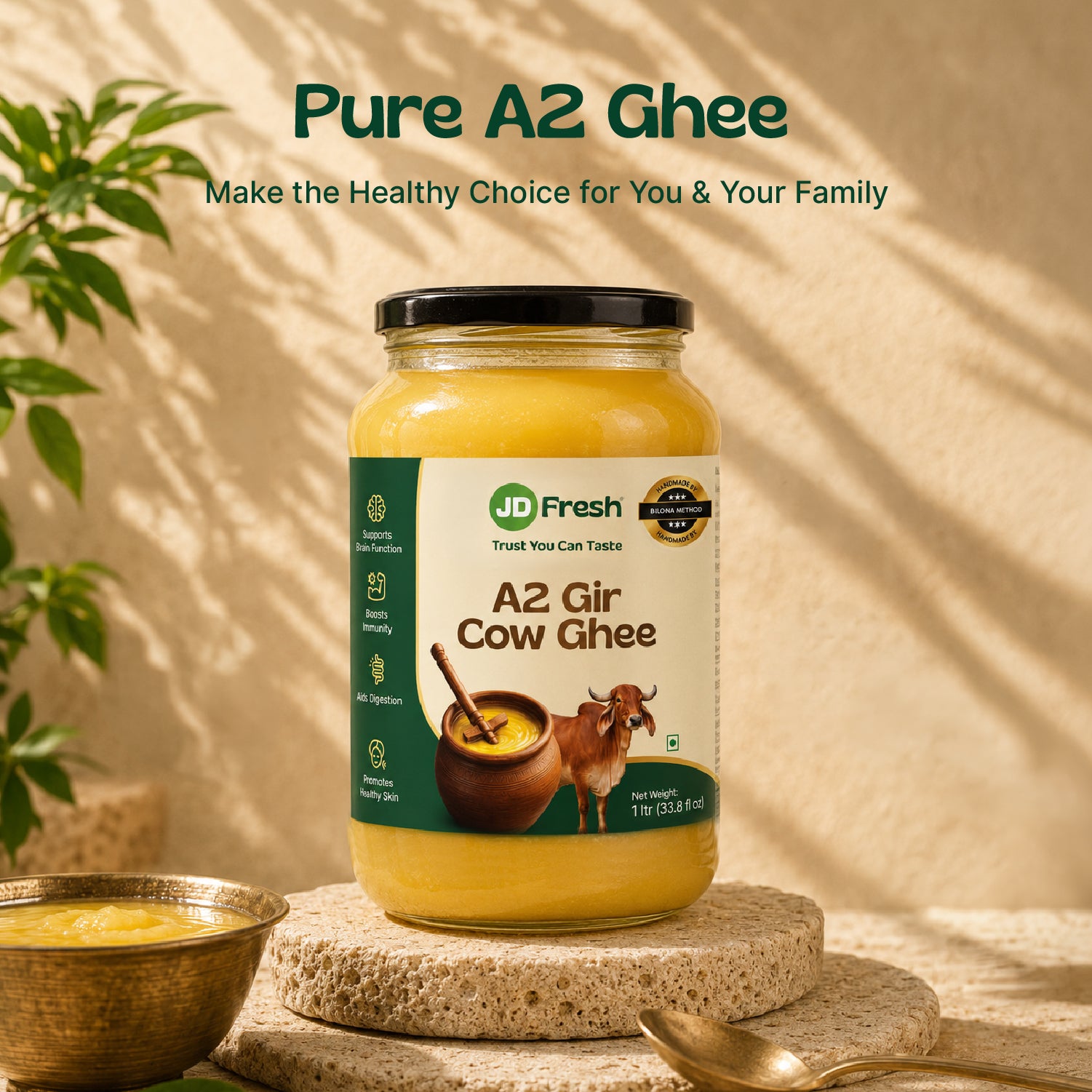 A2 Gir Cow Ghee by JD Fresh Food