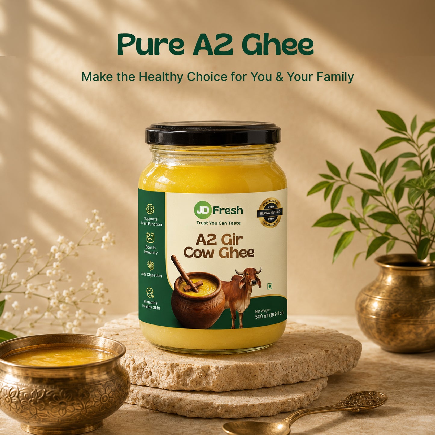 A2 Gir Cow Ghee by JD Fresh Food